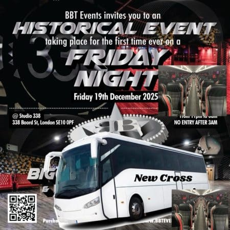 BBT Xmas Dance 2025 Ticket + Return Coach Travel from New Cross
