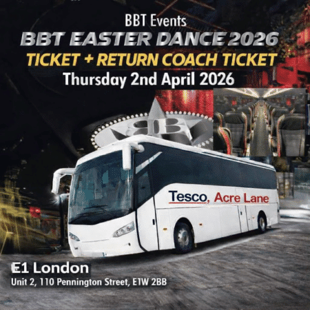 BBT Easter Dance 2026 Ticket + Return Coach Travel from Brixton