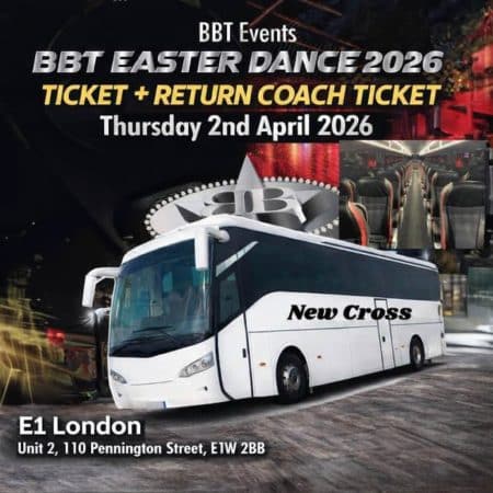 BBT Easter Dance 2026 Ticket + Return Coach Travel from New Cross