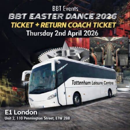 Easter Dance 2026 Ticket + Return Coach Travel from Tottenham Leisure Centre